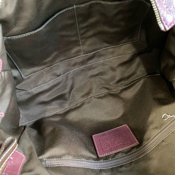 Coach F10887 Y2K Chelsea Leather Satchel (Burgundy) - EUC - Picture 3 of 11